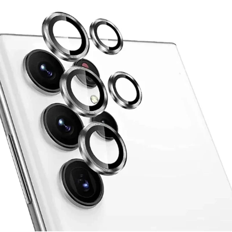 Metal Lens Ring Glass for Samsung Galaxy S24 Ultra S23ultra 5G Camera Protector Back Lens Cap Cover