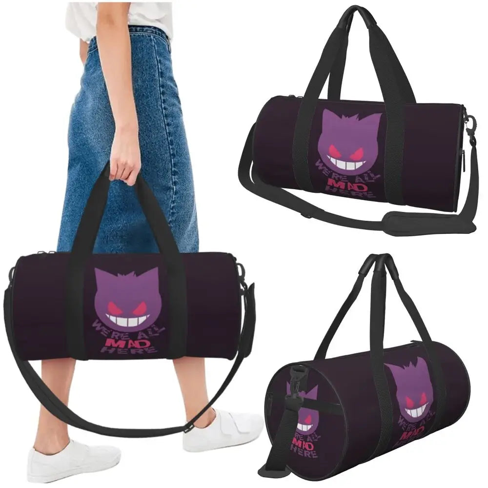 Gengar ShadowPack — Large Waterproof Pokémon Travel & Gym Duffle Bag for Hardcore Trainers