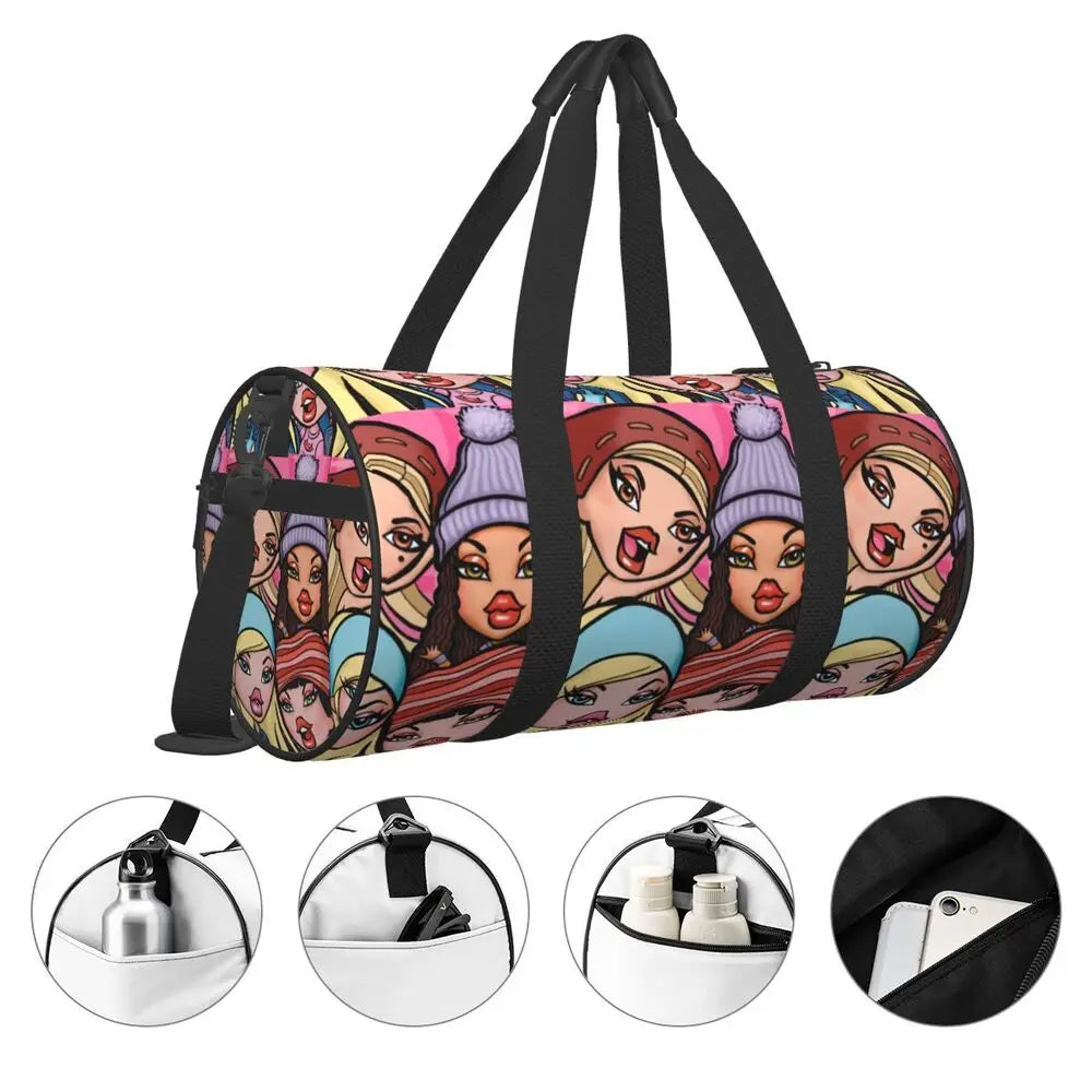 Bratz Revival Y2K Travel Duffle — 20th Anniversary Waterproof Gym & Couple’s Bag