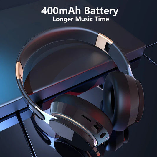 07S Wireless Headphones Foldable Adjustable Stereo Gaming Earphone Bluetooth+TF Play+3.5mm AUX 3 Modes HIFI Heavy Bass Headsets