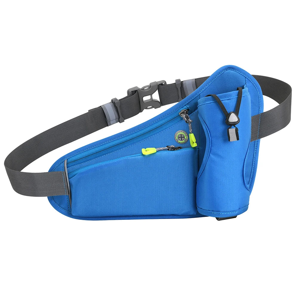 NightSprint HydratePro — Reflective Running Waist Belt With Bottle Holster & Phone Pocket 🏃‍♂️💧