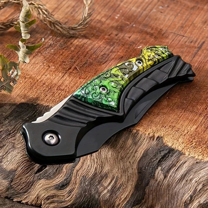 EdgeCrafter Folding Fruit & Survival Knife — Compact Stainless Steel Outdoor Cutter for Kitchen, Camping & Everyday Carry