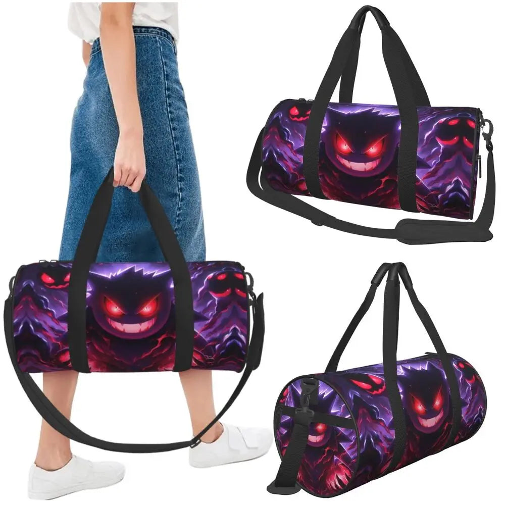 Gengar ShadowPack — Large Waterproof Pokémon Travel & Gym Duffle Bag for Hardcore Trainers