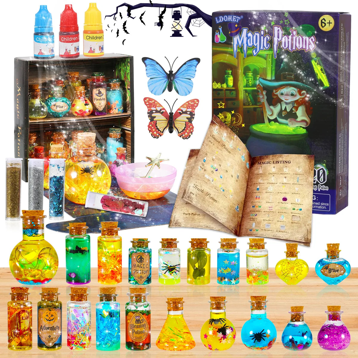 Witchlight WonderLab Potion Kit 🧪✨ — DIY Color-Changing Fairy & Horror Magic Craft Set for Halloween or Christmas