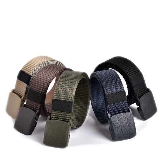 Checkpoint Ghost – Cut-to-Fit Tactical Travel Belt with Plastic Steel Buckle (No Beeps, Just Swagger)