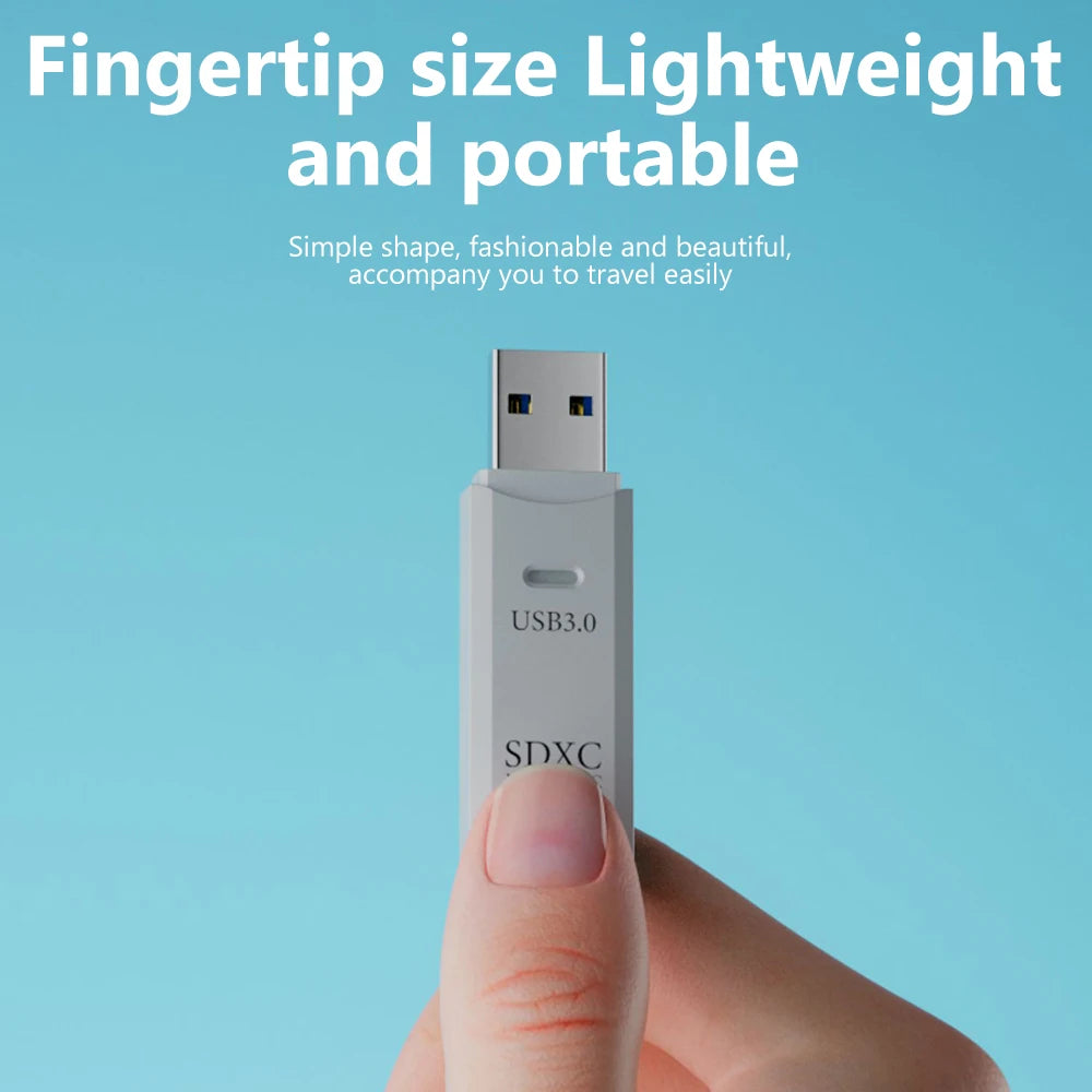 SpeedyBit DuoCard Reader – High-Speed 2-in-1 USB 3.0 TF & SD Card Reader Adapter for Laptop & PC