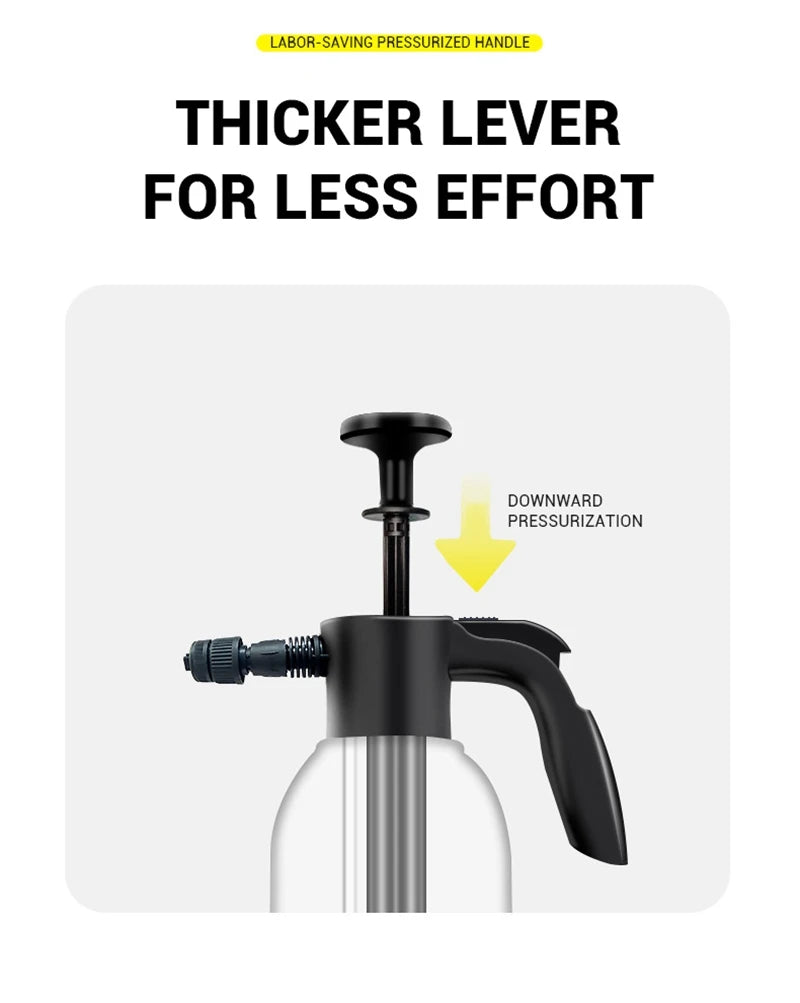 2L Car Wash Spray Bottle Foam Wash Sprayer Hand Pump Foam Sprayer Car Air Pressure Spray Washer Nozzle Can Auto Window Cleaning - THOOBO!