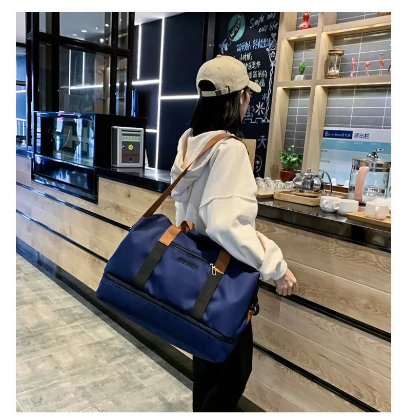 AquaVault Pro — Oxford Waterproof Travel & Gym Tote with Shoe Compartment