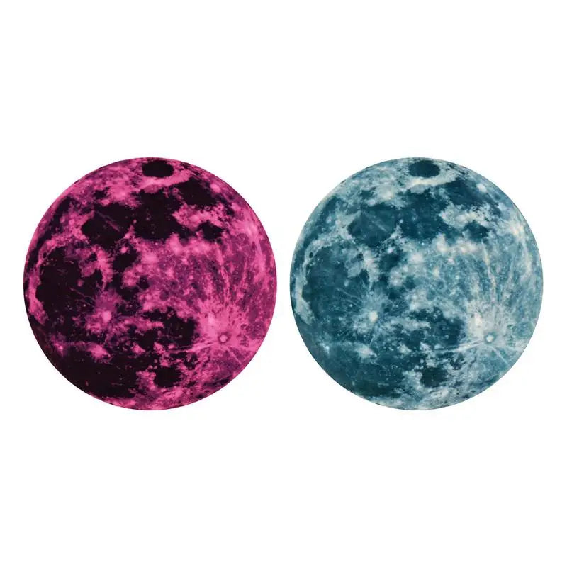 5/12/20/30/40CM Luminous Moon Wall Stickers Aesthetic PVC Fluorescent Self-Adhesive Decal Home Living Room Bedroom Wallpaper - THOOBO!