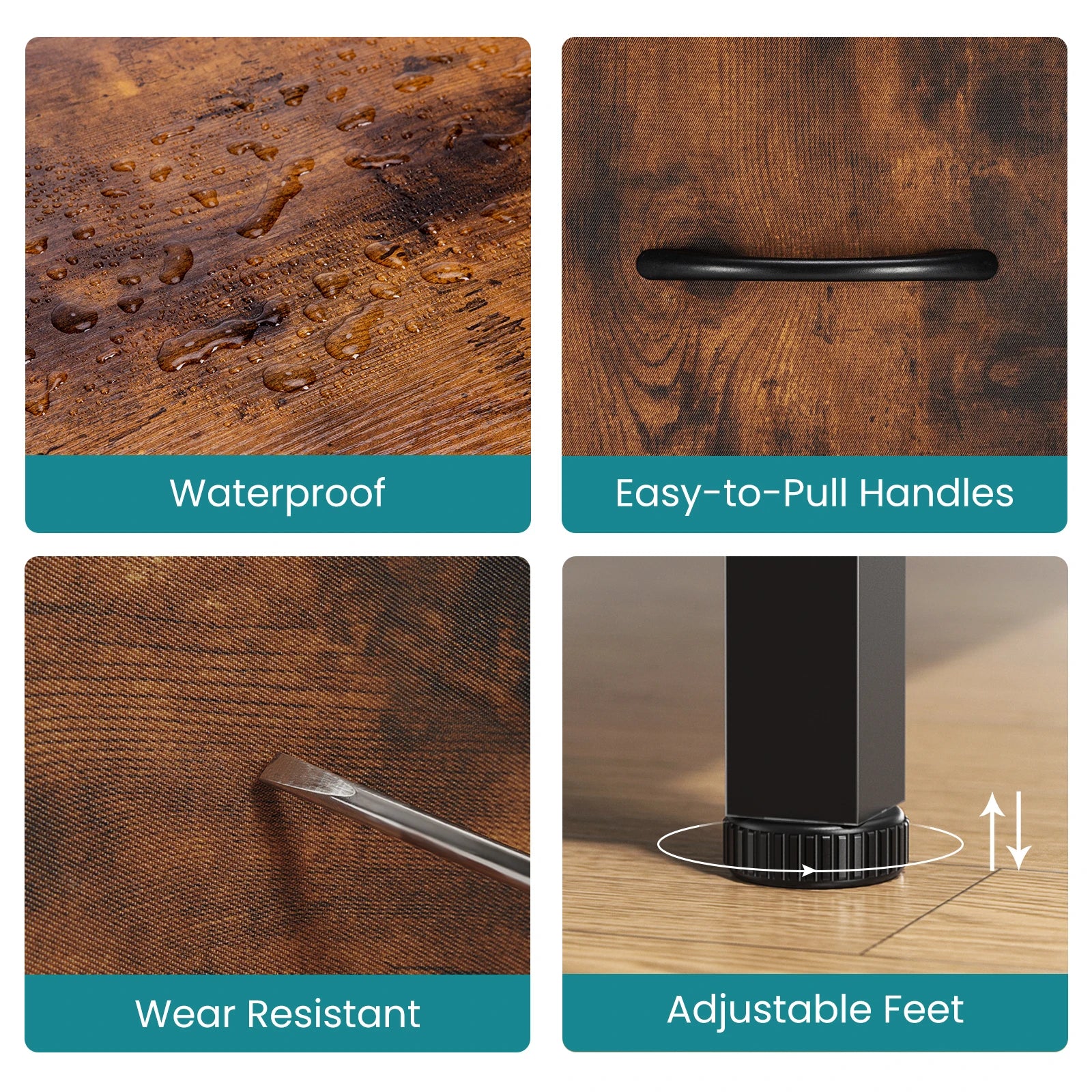 JHK Desser For Bedroom With 7 Fabric Drawers Organizer Storage Closet Chest Clothes For Living Room Display Cabinet Of Furniture - THOOBO!