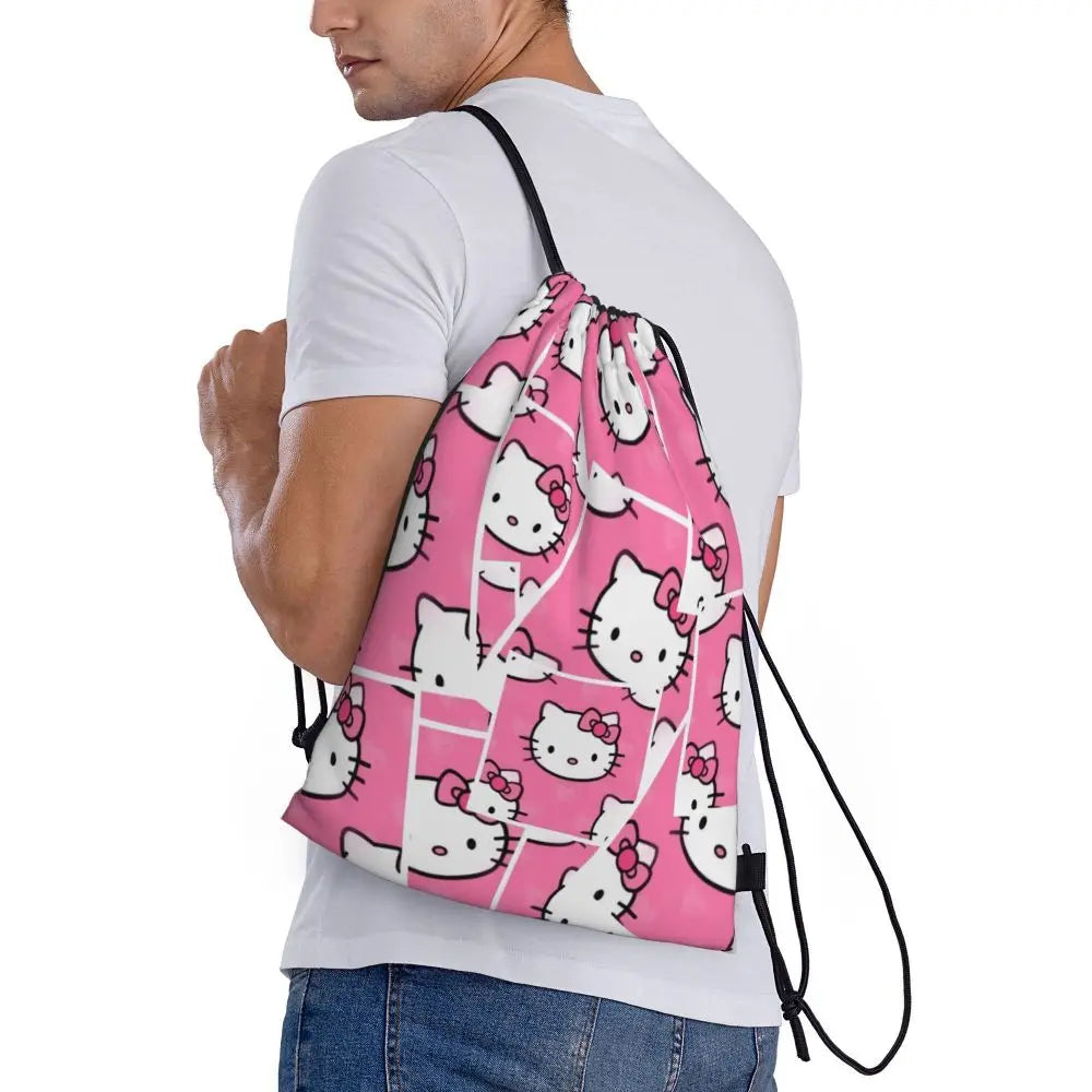 Hello Kitty Drawstring Backpack — Cute Strength, Daily Charm, Universal Smile