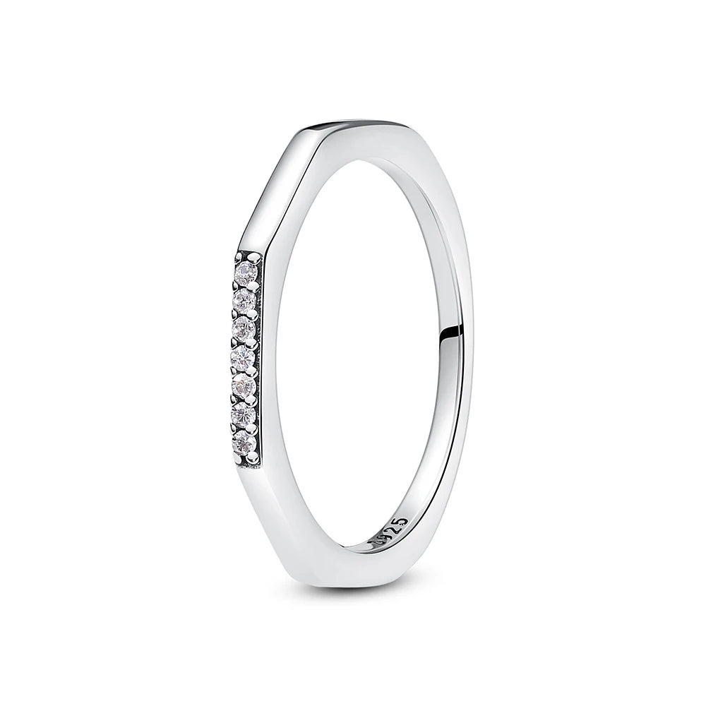 Celesté Crown Heart Ring — 925 Sterling Silver Wishbone of Love and Light