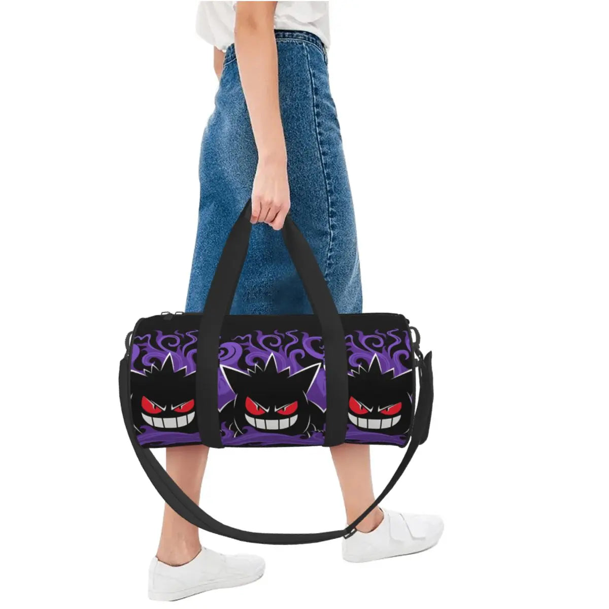 Gengar ShadowPack — Large Waterproof Pokémon Travel & Gym Duffle Bag for Hardcore Trainers