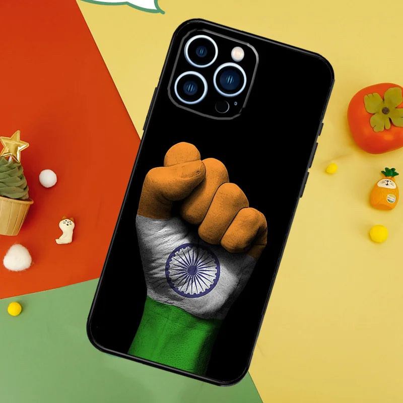 India Indian Flag Phone Case For iPhone 15 16 14 Plus 13 12 Mini 11 Pro Max XS XR X 7 8 Back Cover