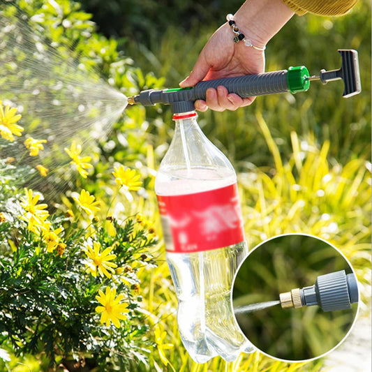 HydroBlast Buddy – Adjustable High-Pressure Bottle Sprayer Nozzle with Trigger Pump | Garden Mist & Jet Spray Power Anywhere You Go - THOOBO!