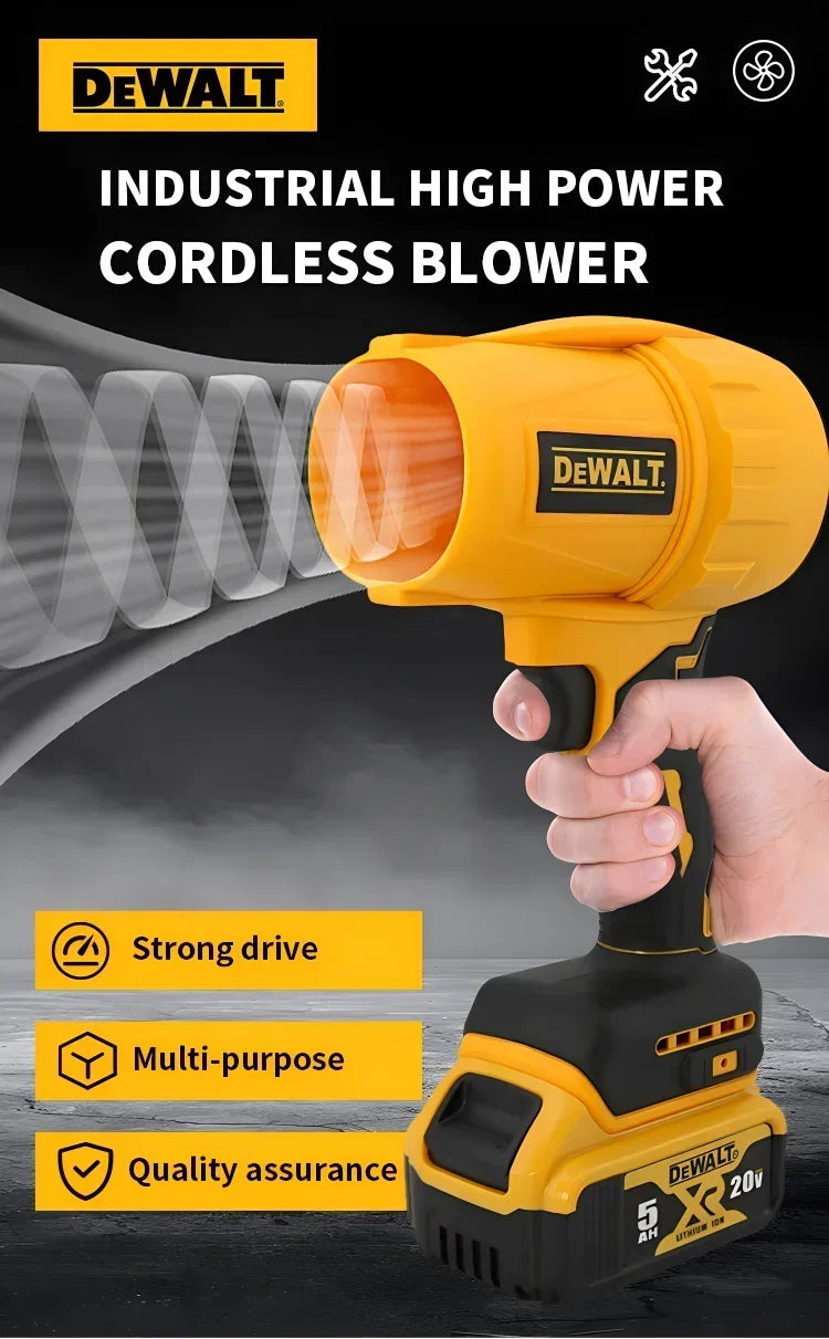 DEWALT StormForce 30000RPM Turbo Fan Dryer ⚡ — Cordless 20V Handheld Jet Blower for Hair, Dust & Car Detailing