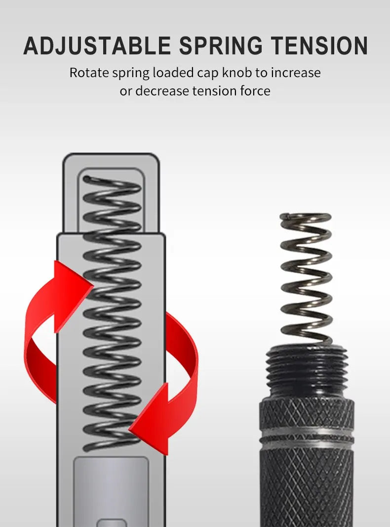 BangSnap 2-Pack Spring-Loaded Center Punch Tools – Auto Glass Striker, Window Breaker & Wood Drill Locator (128mm Precision Impact Set) - THOOBO!