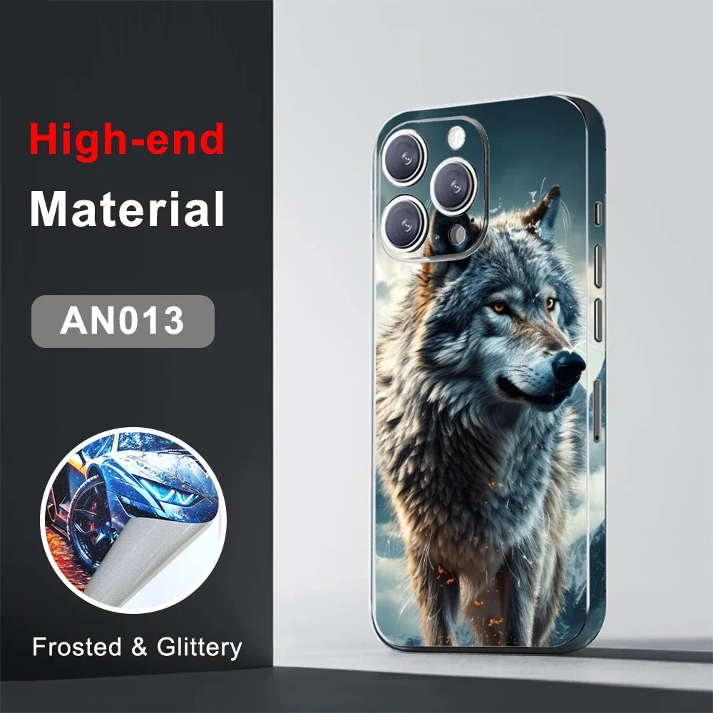 CASEKiTTY Skin Wrap Sticker Back Film For iPhone 15 Pro Max 14 Plus 13 12 Mini Protective Decal Side Frame Back Screen Protector