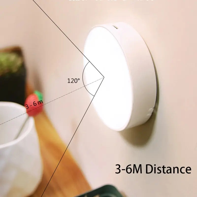 LED Smart Human Body Sensor Night Lamp Emergency Automatic Lighting USB Charging Wireless Magentic Suction Use Night Light - THOOBO!