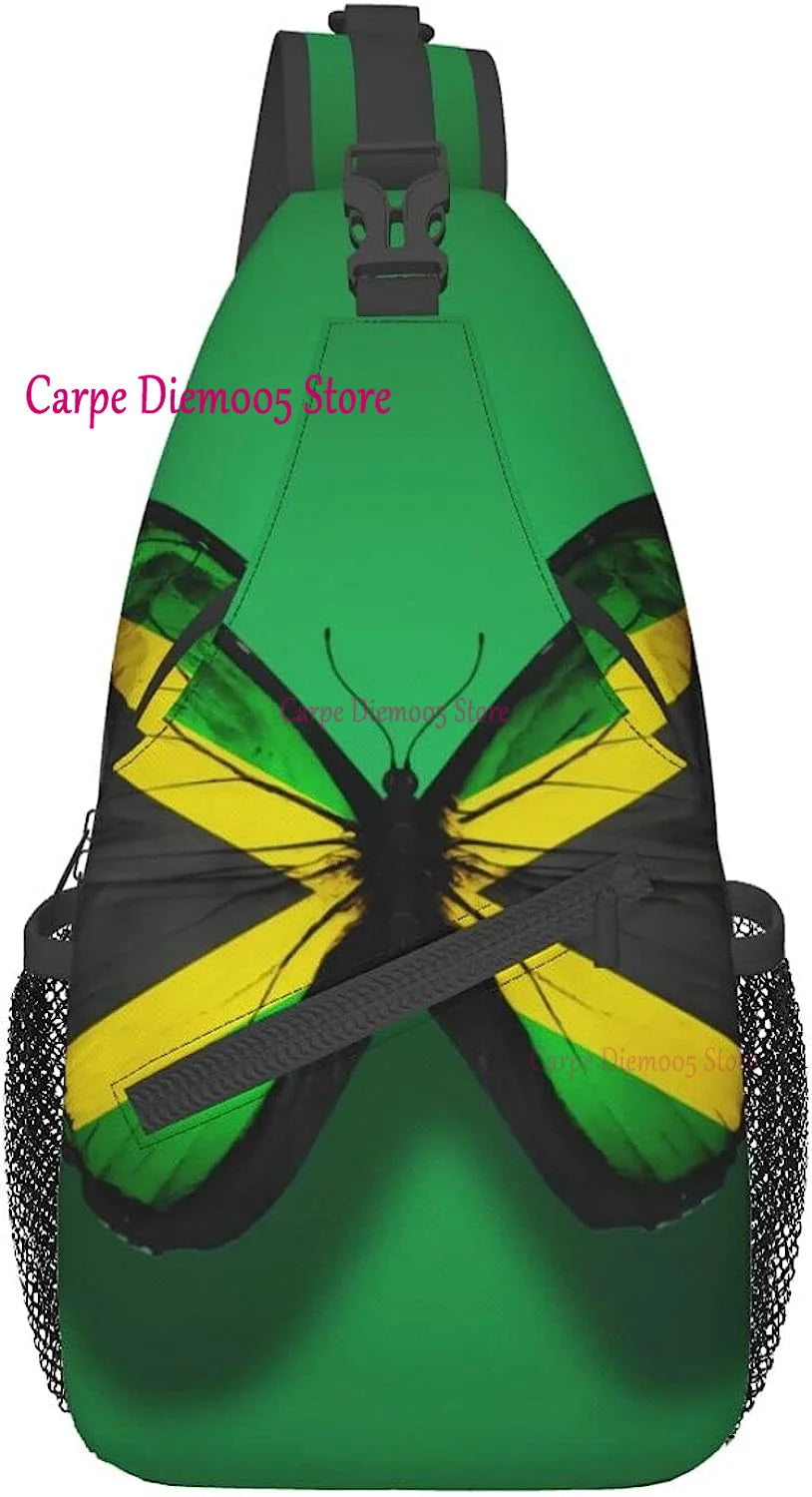 One Love Carry — Jamaica Flag Crossbody Sling Backpack For Everyday Vibes