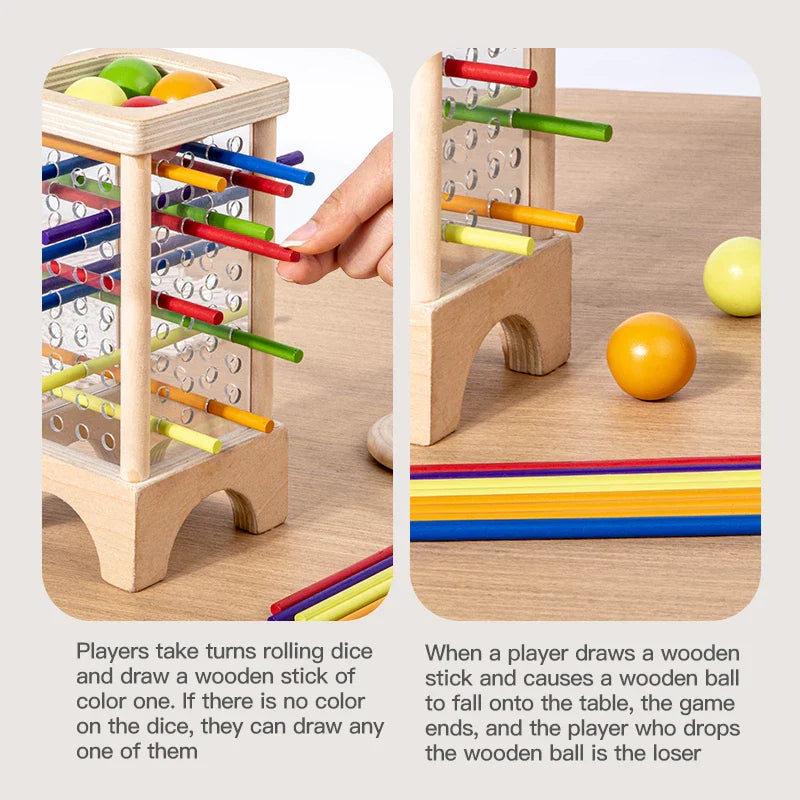 Wooden Stick Board Game | Montessori Parent-Child Interaction Toy