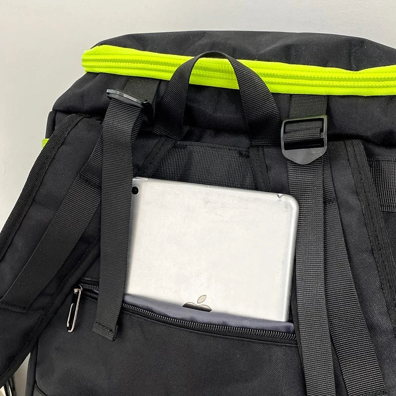 PatchVibe Titan — 75L Waterproof Gym & Travel Backpack w/ Shoe Garage + Laptop Vault