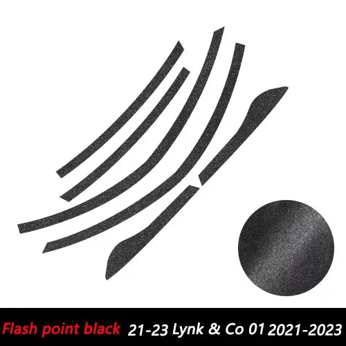1 Set Door Window Upper Trim Strip Protective Sticker Protector Trim Strip Car Exterior Accessories For Lynk & Co 01 2017-2021