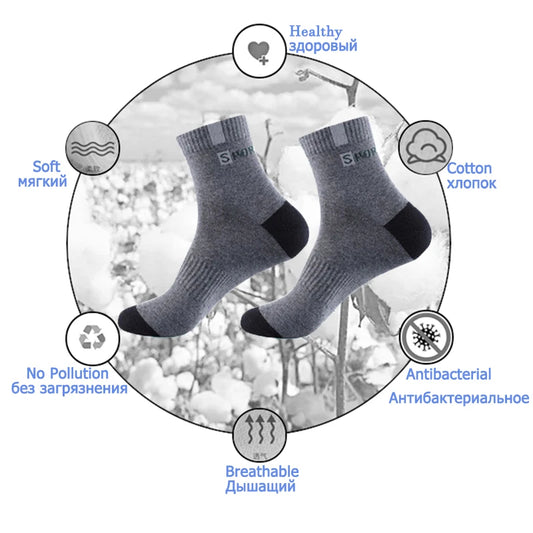 BreezeFit Bamboo Crew Socks – 5/10 Pairs of Ultra-Fresh Comfort for Every Day Grind - THOOBO!