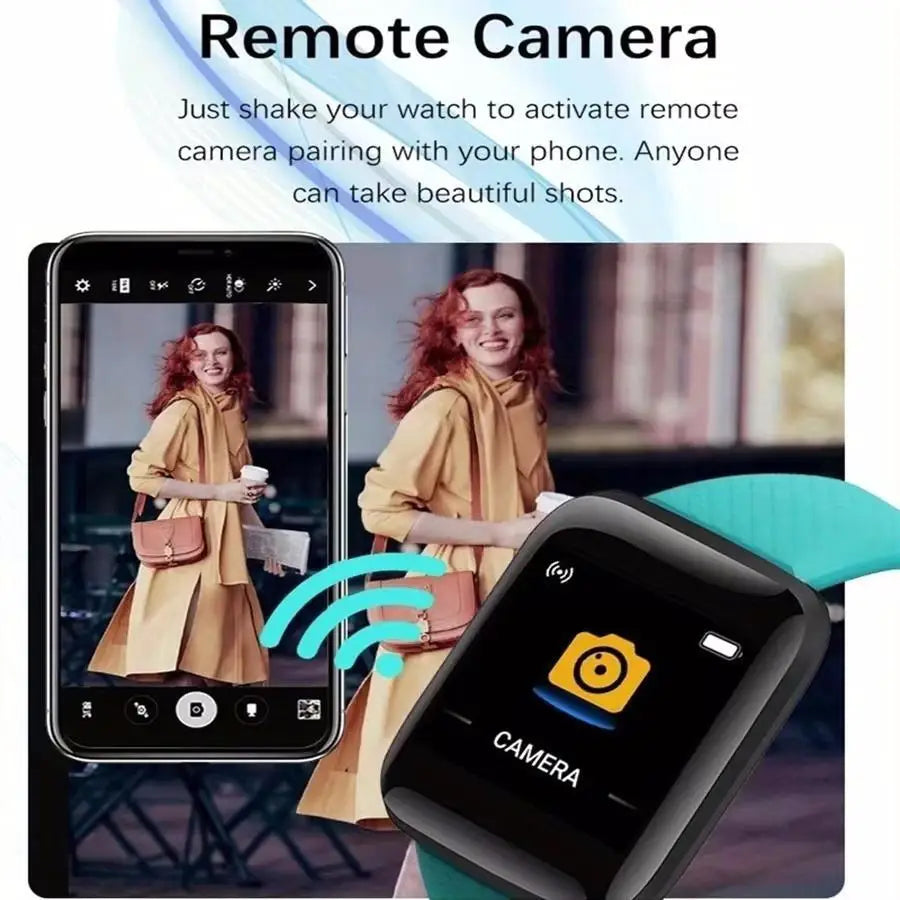 WristIQ 116 – Lightweight Bluetooth Smartwatch for Fitness, Sleep, Messages &amp; Daily Tracking with USB Charging