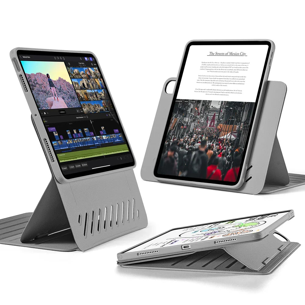ESR for iPad Air 13 Case M2(2024) iPad iPad Air 4/5/Air 11 inch Case (2022/2020) Removable Magnetic Cover 9 Standing Angles