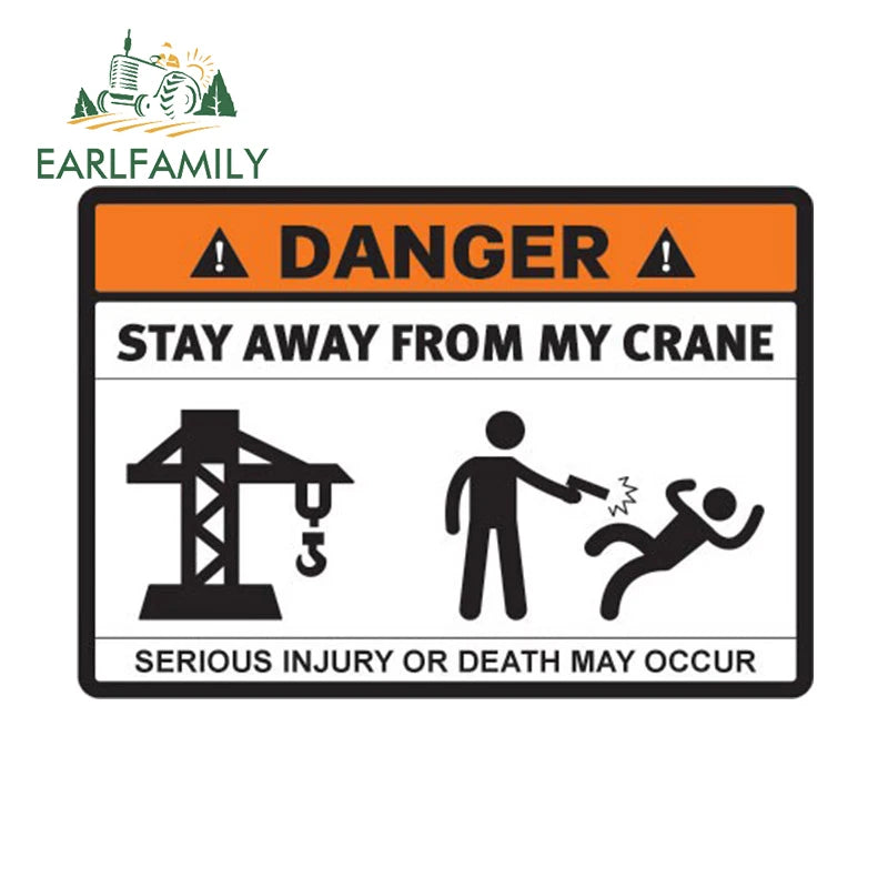 Stay Away From My ATV Sticker – 3D waterproof decal for rides, gear & mischief