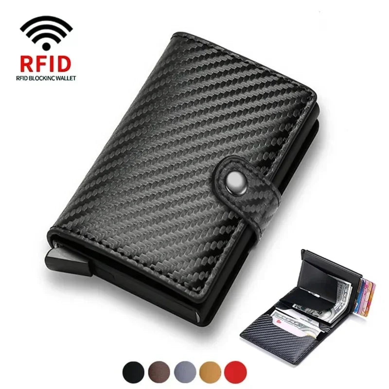 CEXIKA VaultPro – Large Capacity RFID-Blocking Carbon Fiber Magic Wallet for Men 💳🛡️ - THOOBO!