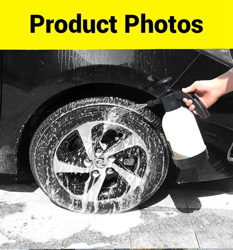 2L Car Wash Spray Bottle Foam Wash Sprayer Hand Pump Foam Sprayer Car Air Pressure Spray Washer Nozzle Can Auto Window Cleaning - THOOBO!