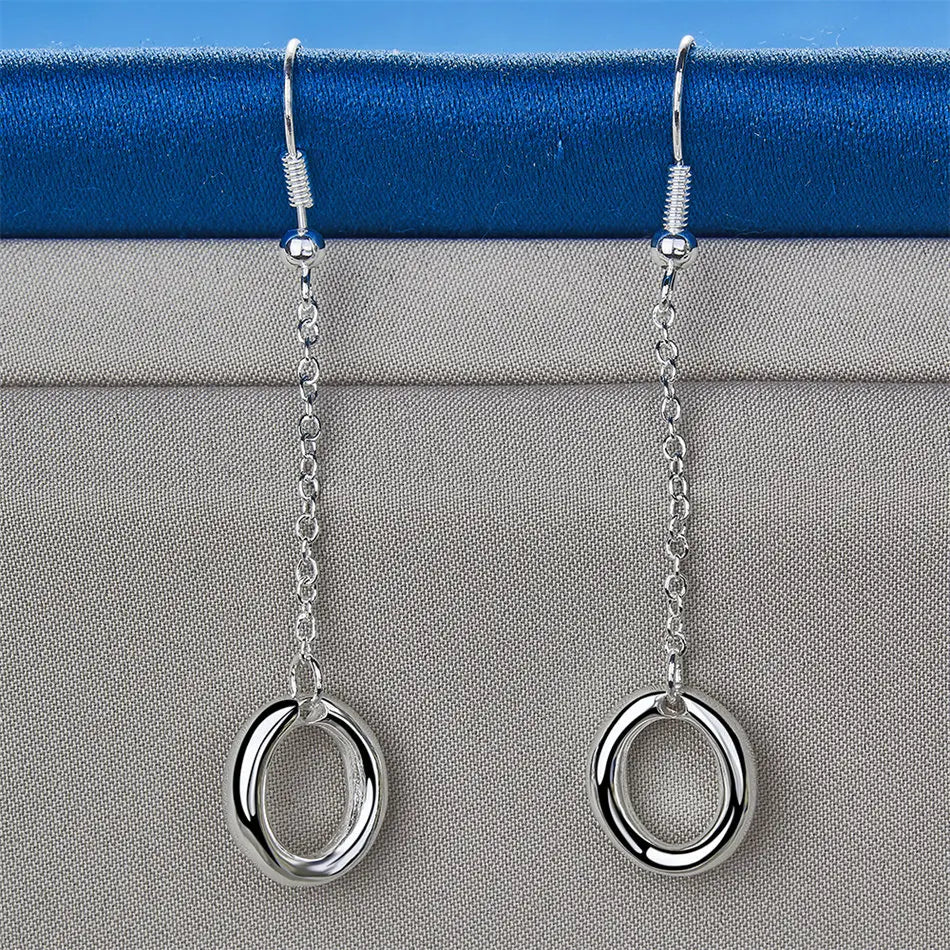 Starlight Halo 925 Sterling Round Drop Earrings | Bridal-Ready Shine For Effortless Glam ✨