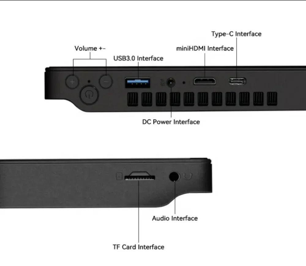 10.5" Handheld Gaming PC Intel N95 16GB RAM 512GB/1TB SSD Gaming PC Portable Mini Laptop with Detachable Gamepad Touch Screen PC