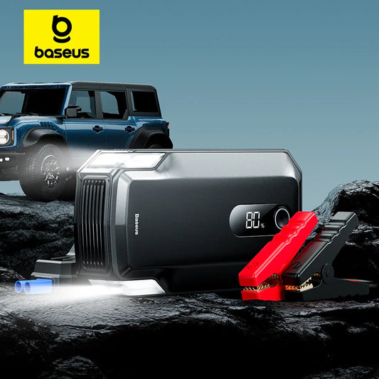 Baseus 2000A Emergency Jump Starter 20000mAh Power Bank Car Start Booster Device for Petrol Diesel Car Battery Starting