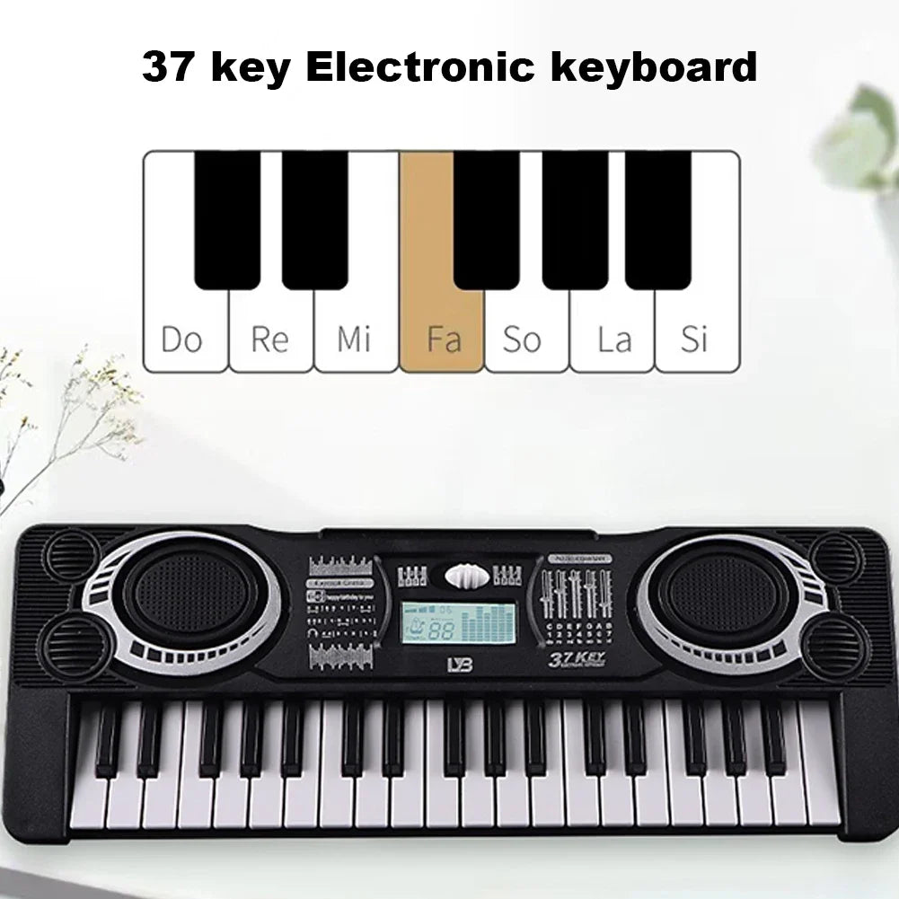 Digital Electronic Piano Kids Educational Toy Portable 37 Keys Electronic Piano Keyboard Children Musical Instrument - THOOBO!