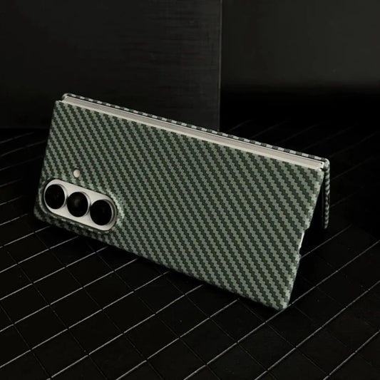High-end Ultra Thin Carbon Fiber Phone Case for Samsung Galaxy Z Fold 7 6 5 4 3 Magsafe Wireless Charging Screen Protector Cover