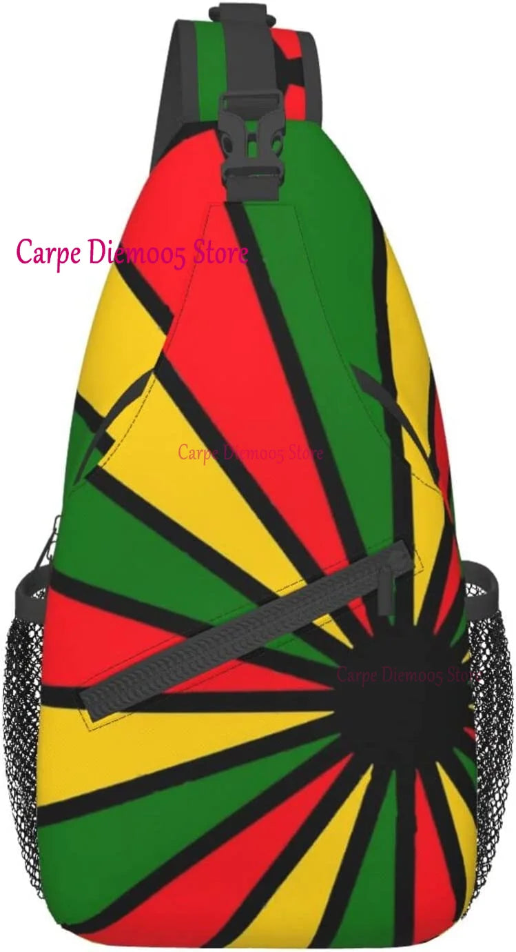 One Love Carry — Jamaica Flag Crossbody Sling Backpack For Everyday Vibes