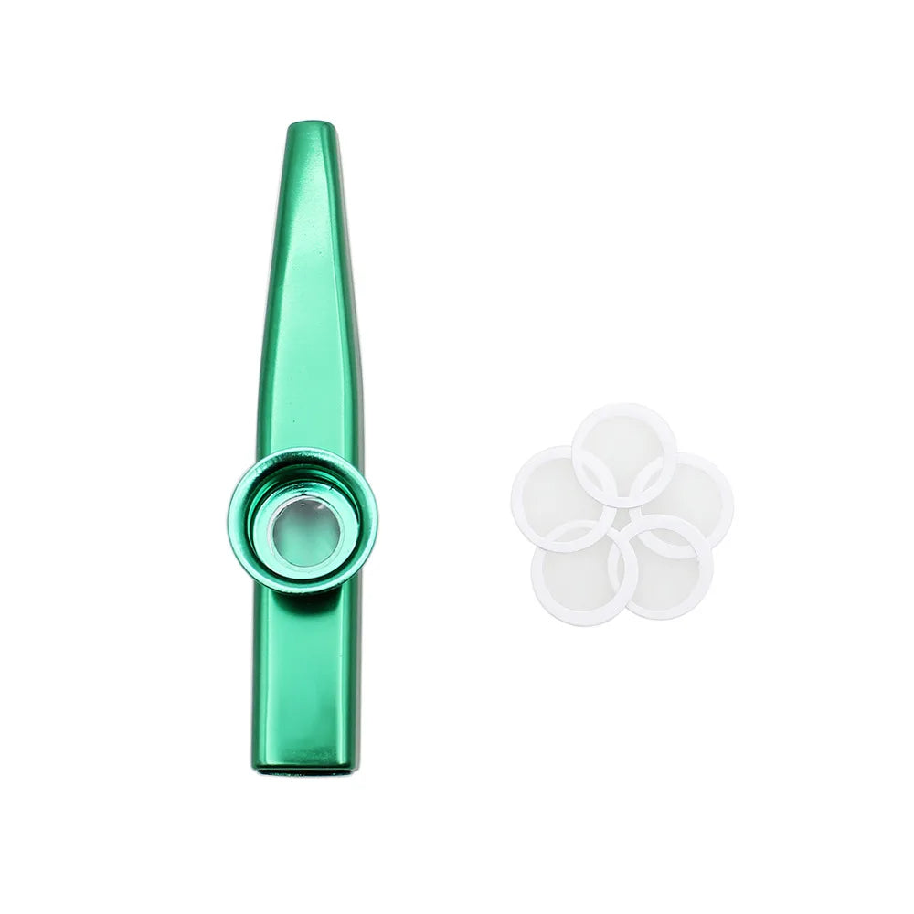 Metal Kazoo Musical Instruments Flutes Diaphragm Mouth Kazoos Musical Instruments Good Companion for Guitar - THOOBO!