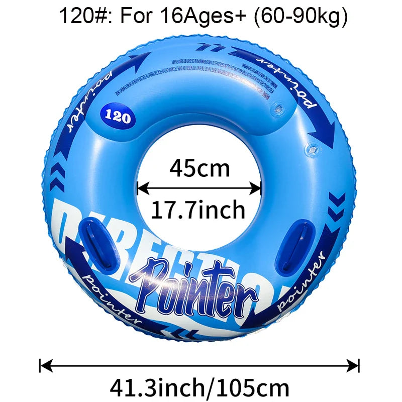 Double Airbag Swimming Ring Anti-Roll Inflatable Float for Kids & Adults