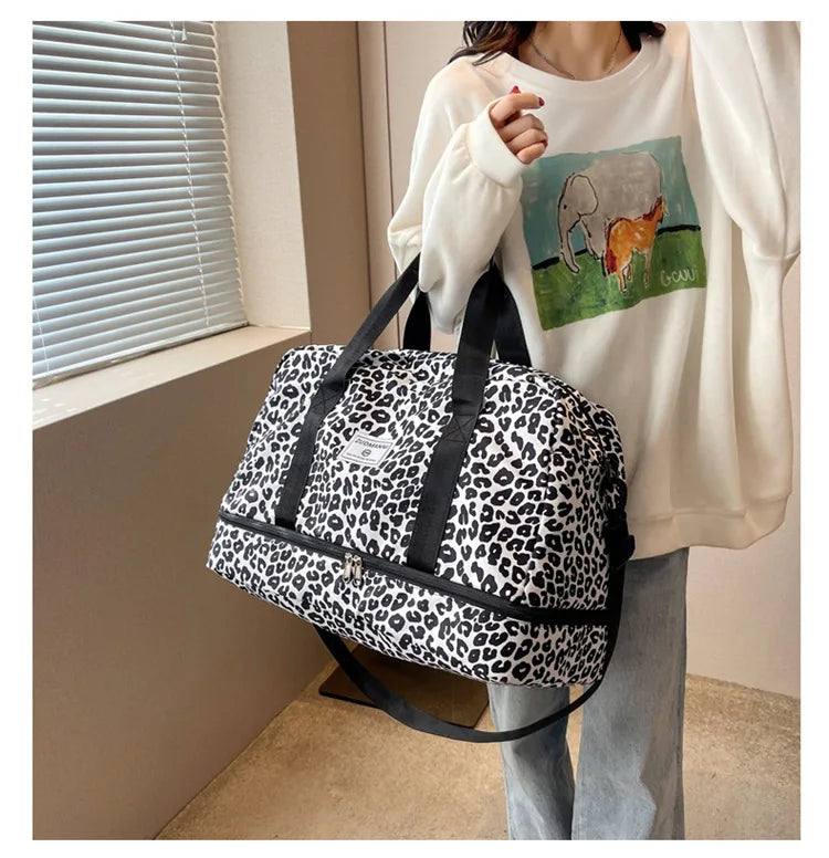 SkyVault Oxford — Waterproof Large-Capacity Travel & Gym Tote for Fashion, Fitness, and Flight