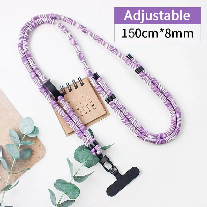 New Fashion Mobile Phone Lanyard Adjustable Outdoor Straps Universal Case Crossbody Shoulder Card Rope Anti-lost Chain for IPhone