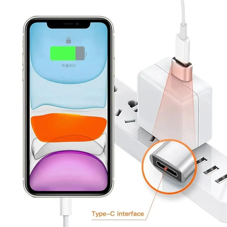 2Pcs USB To Type C OTG Adapter USB USB-C Male To Micro USB Type-c Female Converter For Macbook Huawei Samsung XiaomiUSBConnector