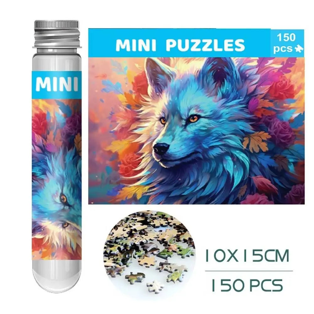 150PCS Oil Painting Jigsaw Puzzles – Mini Test Tube Educational Toy