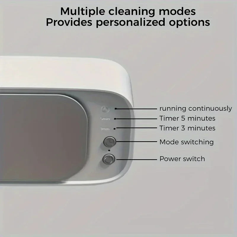 INSIS FEMME “Sonic Bubbler 45K” – Ultrasonic Glasses & Jewelry Spa Cleaner with 360° Micro-Vibration Tech (500ml Power Clean Basin)