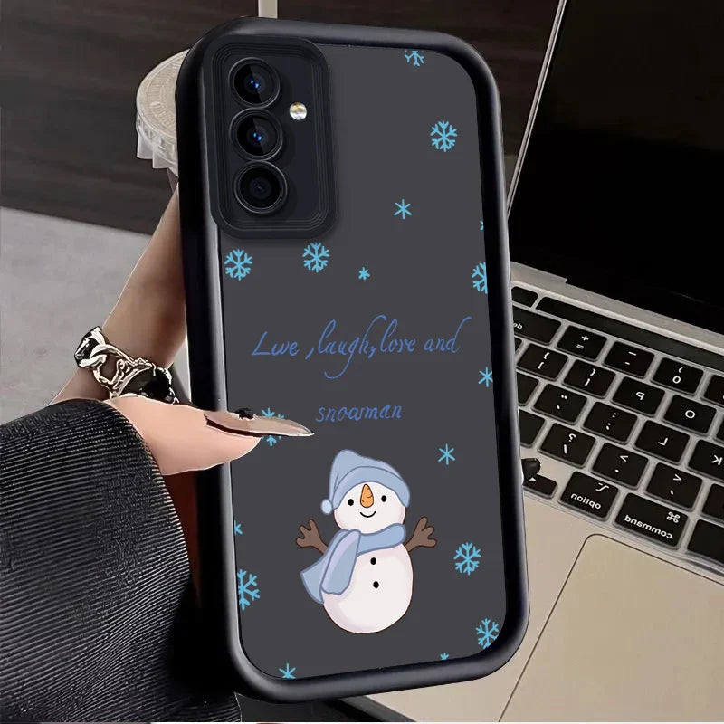 Christmas Tree Case for Samsung Galaxy S25 Ultra Plus S24 S23 S22 S21 S20 FE A73 A72 A71 A56 A55 A54 5G A52 A52S A51 4G Cover