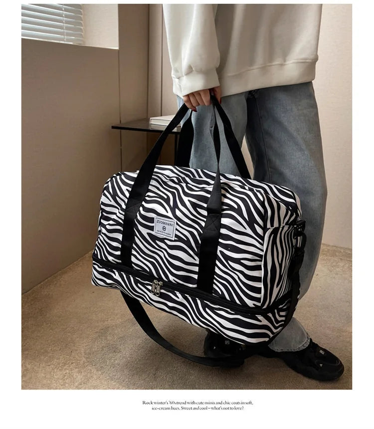 SkyVault Oxford — Waterproof Large-Capacity Travel & Gym Tote for Fashion, Fitness, and Flight