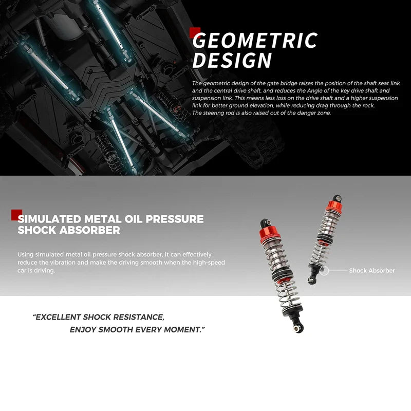 WLtoys 104020 1/10 RC Car 4WD Off-Road Remote Control Climbing Toy