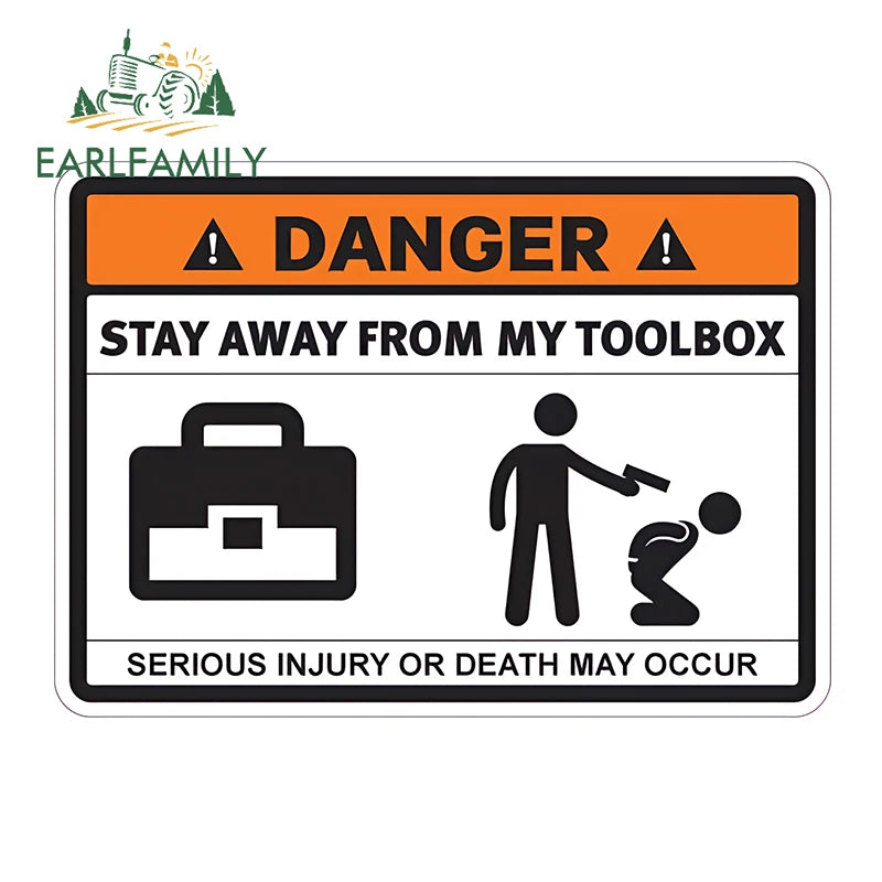 Stay Away From My ATV Sticker – 3D waterproof decal for rides, gear & mischief